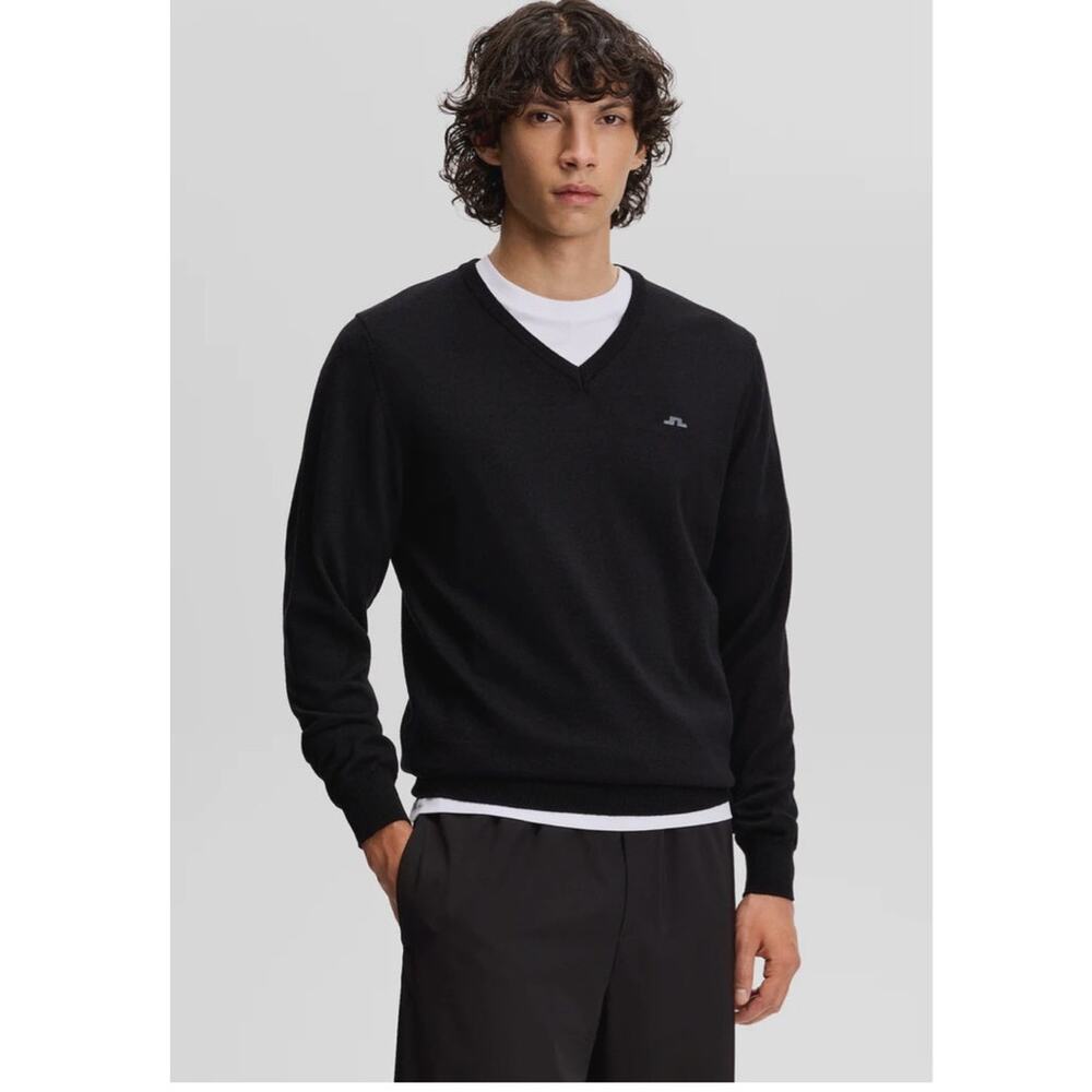 NWT: J. Lindeberg Lyman Tour Merino V-neck Golf Sweater XXL